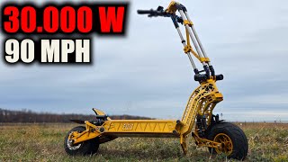 How To Build The Most Powerful Electric Hyperscooter - Vostok 1 30KW 92V 80Ah English Version