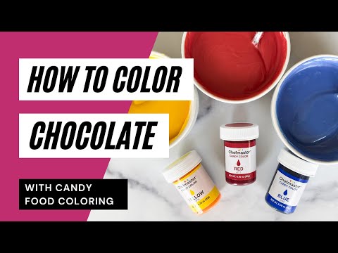 How to color chocolate using candy food coloring