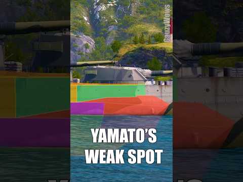 Yamato Has A Weakness In World of Warships! #worldofwarships #wowslegends #yamato  #battleship