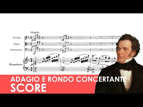 SCHUBERT Adagio e Rondo Concertante for Piano Quartet in F major (D.487) Score