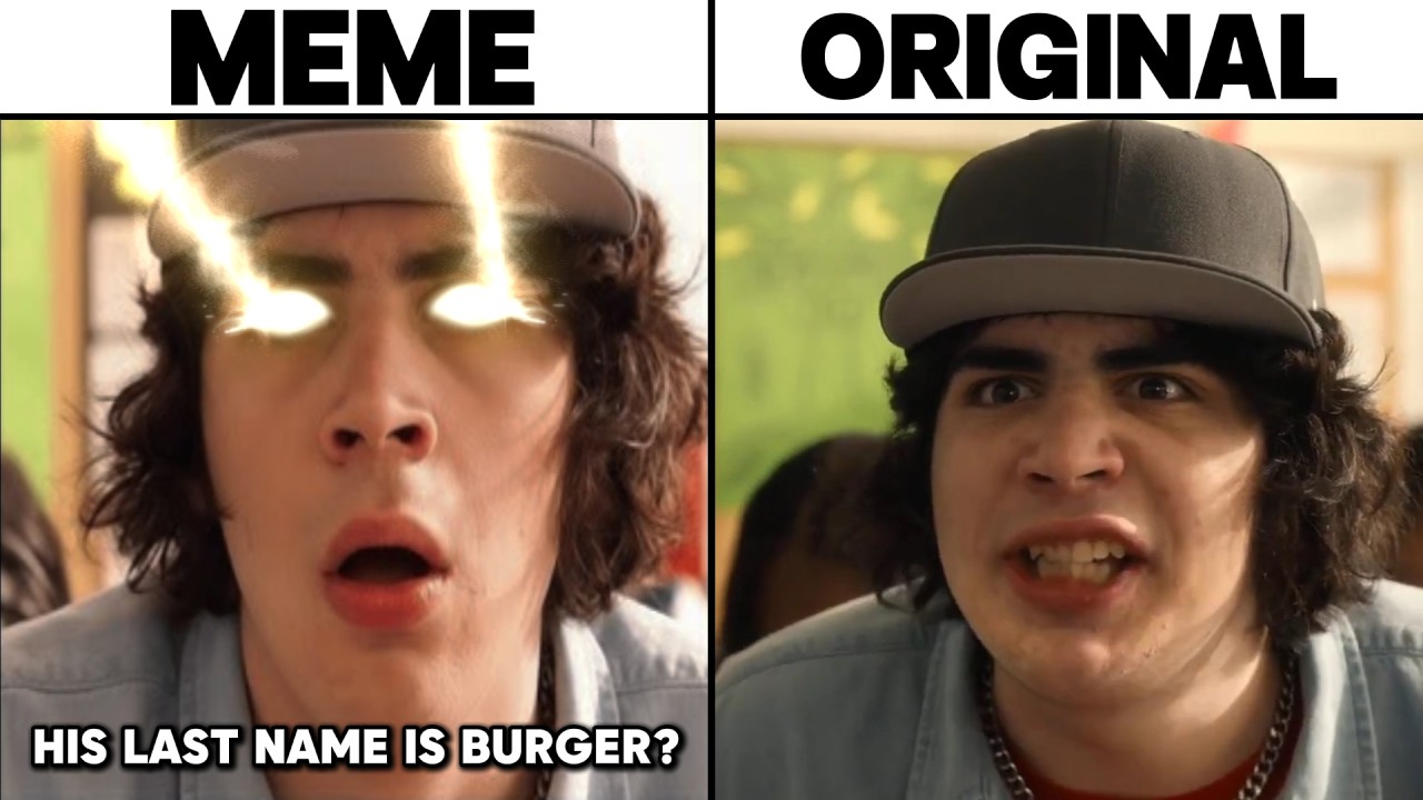 Did He Just Say That His Last Name is Burger Original Video vs Meme - Evan Burger Meme