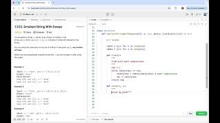 YouTube video 'leetcode 1202  Smallest String With Swaps | union find, sort name assign'