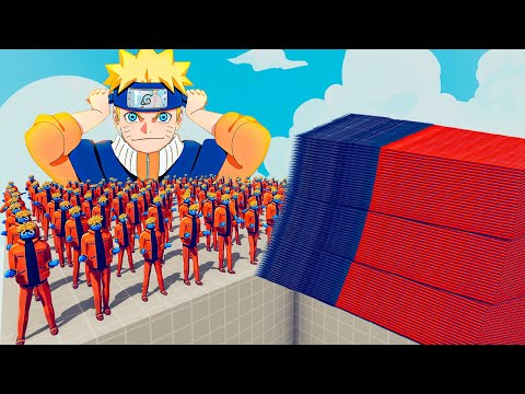 200x NARUTO + 1x GIANT vs EVERY GOD - Totally Accurate Battle Simulator TABS