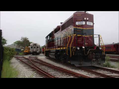 Restored railroad yard track in use - Hyannis, MA - 8/17/2023