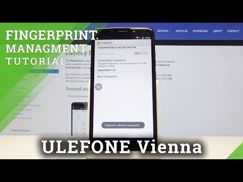 How to Set Up Screen Lock in ULEFONE Vienna - Add Fingerprint