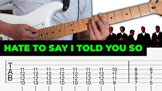 The Hives - Hate To Say I Told You So - Guitar Tab | Lesson | Tutorial