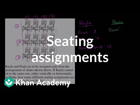 Seating Assignment Video Lecture - CAT