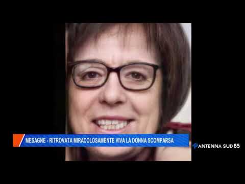 17 Gennaio 2022   Mesagne   Ritrovata miracolosamente viva la donna scomparsa