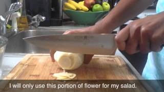 Banana Flower-  SUPERFOOD for women  - How to Clean and Prepare