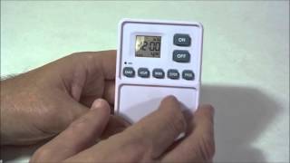 Utilitech Digital Wall Switch Timer How to program for the weekend
