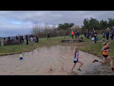 Girls U13 Cross Country February 2023 Keysoe, Bedfordshire