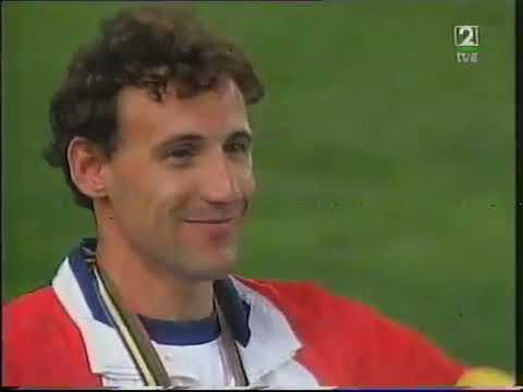 ATLETISMO  MEDALLA DE ORO DE 1500 DE FERMIN CACHO EN BARCELONA 92