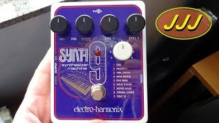 Video thumbnail for Electro-Harmonix SYNTH9 Synthesizer Machine Presets Review by Jojo Jack (JJJ)