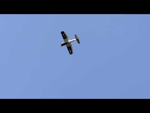 Warbird and Classics over Fredericksburg showcase. Mike Ferguson and his ￼Ziroli Corsair.