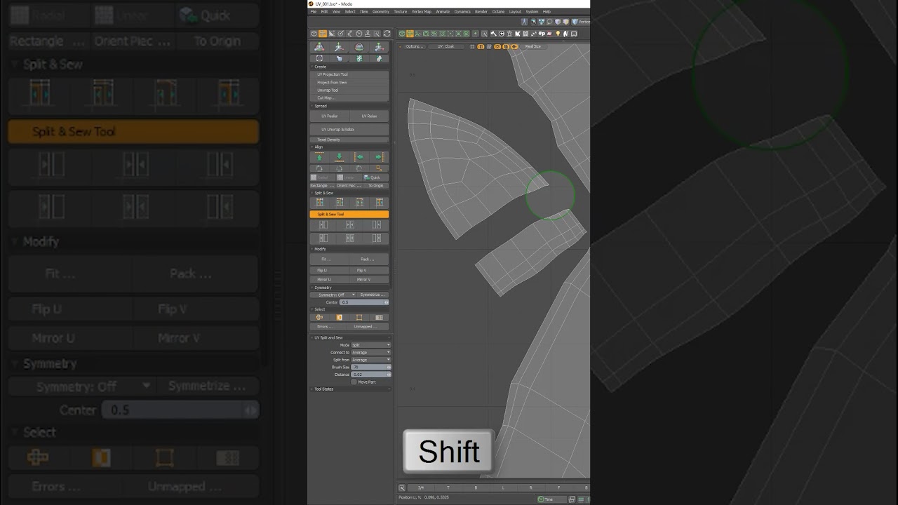 MODO | Split and Sew Tool