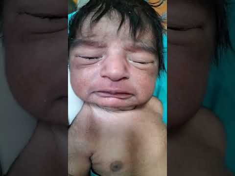 black heariy baby#god bless you baby welcome in the world #babyshorts#newbornbaby #cutebaby#nicubaby