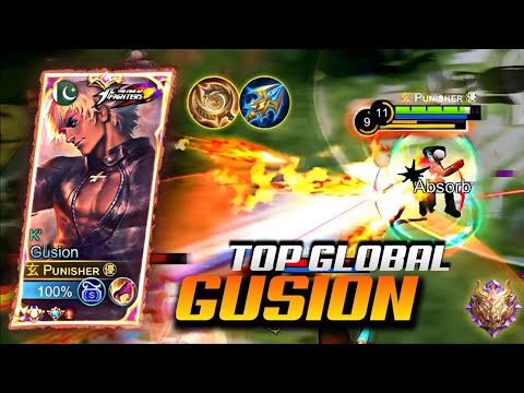 K DASH ULTRA FASTHANDS IN RANK!🔥| GUSION FAST COMBOS ⚡ | TOP GLOBAL GUSION! - MLBB