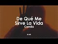 Camila - De Qué Me Sirve La Vida (Letra / Lyrics)