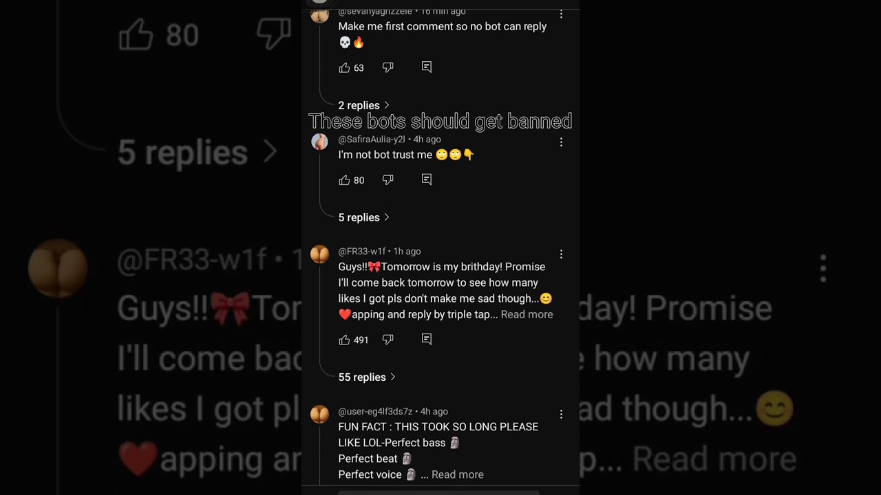 These bots should be banned 😔#shorts #bots #weird pfp #video #edit
