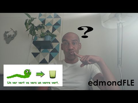Un ver vert va vers un verre vert — Pourquoi cette phrase est claire en français ? 🇫🇷