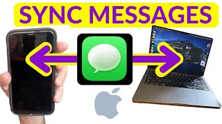 How to SYNC MESSAGES from iPhone to Mac | Connect iMessages to your laptop