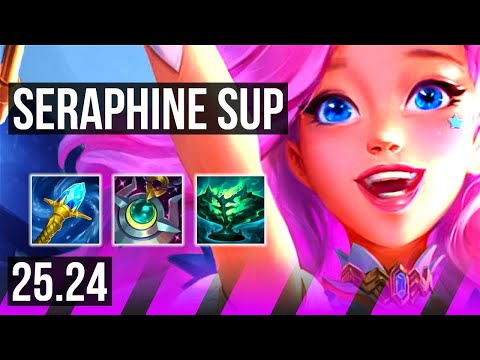 SERAPHINE & Varus vs BLITZCRANK & Ezreal (SUP) | KR Master | 25.24