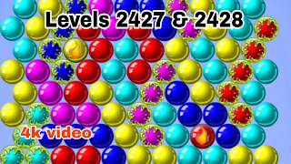 Old Game Bubble Shooter: Full Levels - 2427 & 2428 | Bubble Shooter Walkthrough And Gameplay (4k) 