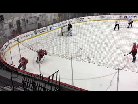 Devils get physical during practice battle drills