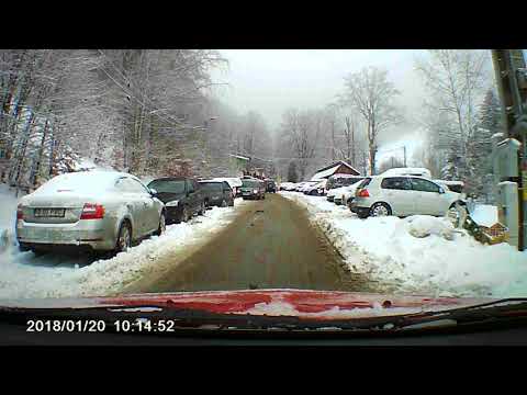 Drum de iarnă în stațiunea Parâng