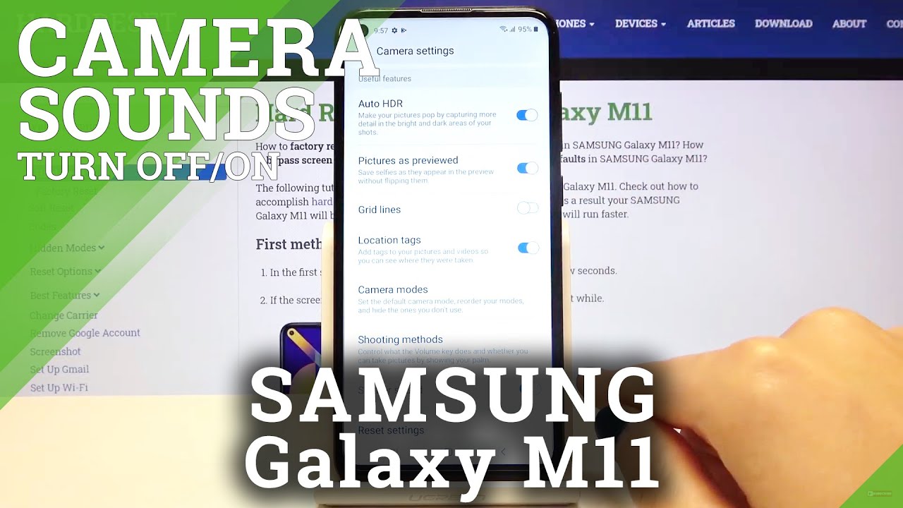 How to Mute Camera Shutter Sound in Samsung Galaxy M11 – Manage Camera Sounds