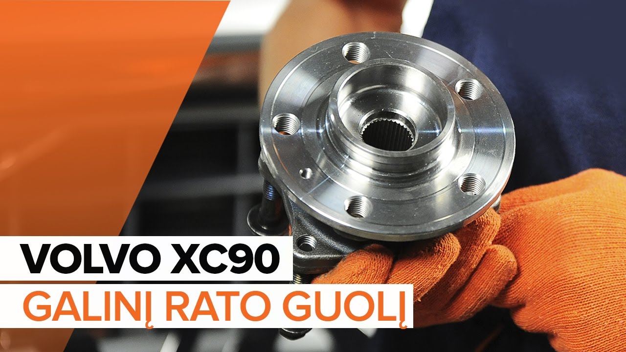 Kaip pakeisti Volvo XC90 1 rato guolio: galas - keitimo instrukcija