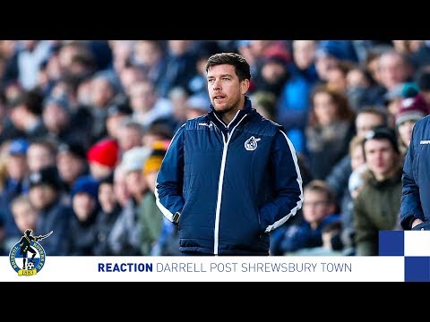 Reaction: Darrell Post Shrewsbury
