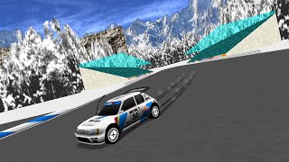 RVGL. Rally in Mountain2 by sweet2flower. 750m, 4 laps. Car Lionceau