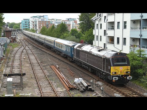 67 006 and 005 working " The Dorset Maiden " railtour  1Z92 Peterborough to Weymouth 24/07/21