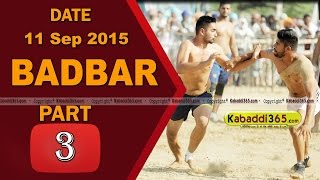 (1) Badbar (Barnala) Kabaddi Touranament 11 Sep 2015