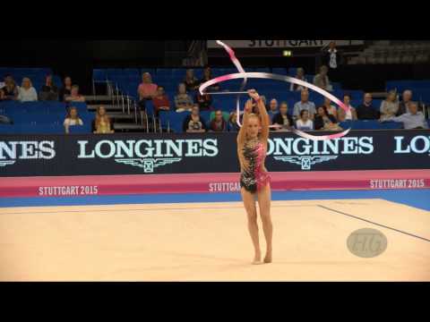 Josefine OLSSON (SWE) 2015 Rhythmic Worlds Stuttgart - Qualifications Ribbon