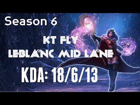 Korea Challenger LOL - KT Fly - LeBlanc Mid lane (vs Ahri) Season 6