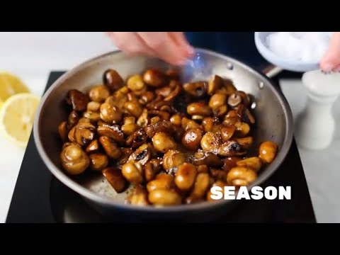How to sauté mushrooms.  The easy way to cook mushrooms in pan