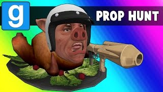 Gmod Prop Hunt Funny Moments - MC Wildcat! (Garry's Mod)