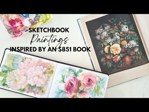 "Working Among Flowers" the USD$851 book 🤯 that inspired my sketchbook journey 🖤Mini sketchbook tour