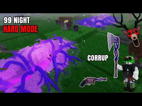 Aku Menjelajahi Rahasia Hutan Corrupted di 99 Night In The Forest Hard Mode