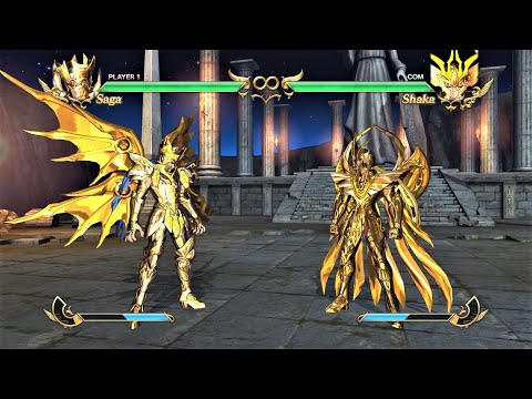 Gemini Saga God Cloth vs Virgo Shaka God Cloth (Hardest AI) - Saint Seiya: Soldiers' Soul