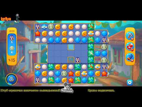 Fishdom level 8119, 8120, 8121 / Фишдом уровень 8119, 8120, 8121