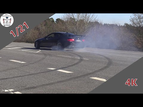 Cars leaving Nürburgring Tankstelle Döttinger Höhe 06 03 21 Season Start
