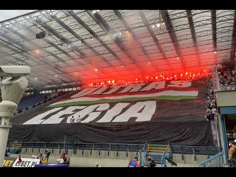 Doping kibiców Legii w Krakowie