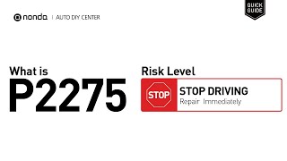 Código p2275 - pasos para reparar el error