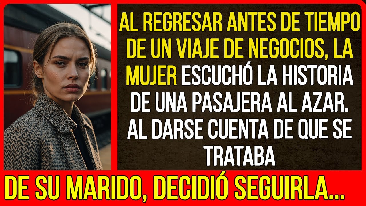 Al regresar antes de tiempo de un viaje de negocios, la mujer escuchó la historia de una pasajera...