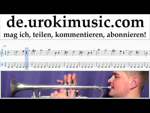 Trompete Lernen Luis Fonsi, Demi Lovato - Échame La Culpa Tabulatur Teil#1 Übungen um-ih995
