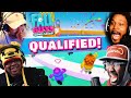 ALL 4 OF US MOST FUN HYPE GAMEPLAY OF 2020 Fall Guys Ultimate Knockdown