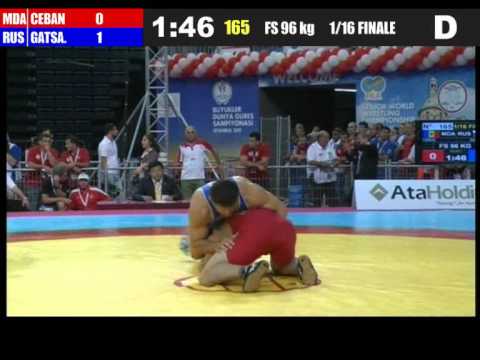96kg - Khadzgimurat Gatsalov (RUS) vs Nicolai Ceban (MDA) 2011 world championship